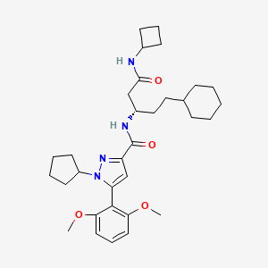 molecular formula C32H46N4O4 B12407766 APJ receptor agonist 7 