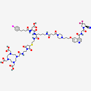 molecular formula C72H97F2IN16O19S B12407770 Fsdd1I 