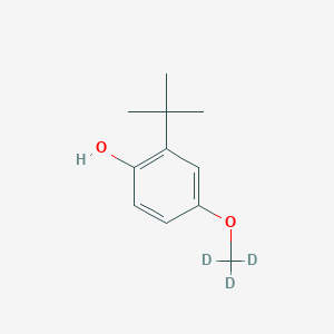 molecular formula C11H16O2 B12407811 2-(tert-Butyl)-4-methoxyphenol-d3 