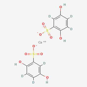 molecular formula C12H10CaO10S2 B12407814 Dobesilate-d6 (calcium) 