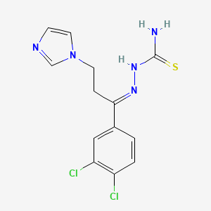 [(E)-[1-(3,4-dichlorophenyl)-3-imidazol-1-ylpropylidene]amino]thiourea