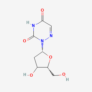 2-[(2R,5R)-4-hydroxy-5-(hydroxymethyl)oxolan-2-yl]-1,2,4-triazine-3,5-dione