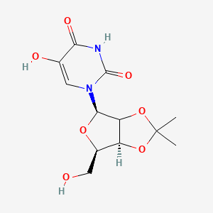 1-[(4R,6R,6aS)-6-(hydroxymethyl)-2,2-dimethyl-3a,4,6,6a-tetrahydrofuro[3,4-d][1,3]dioxol-4-yl]-5-hydroxypyrimidine-2,4-dione