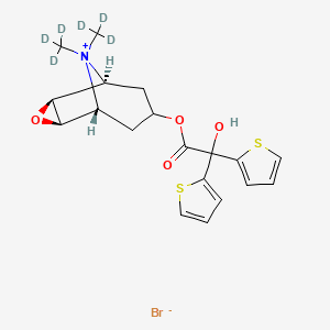 molecular formula C19H22BrNO4S2 B12407870 Tiotropium-d6 Bromide 