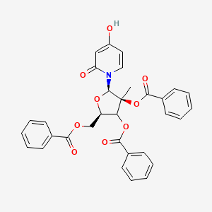 [(2R,4S,5R)-3,4-dibenzoyloxy-5-(4-hydroxy-2-oxopyridin-1-yl)-4-methyloxolan-2-yl]methyl benzoate