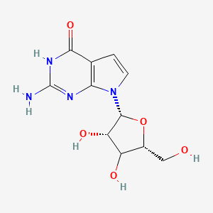 2-amino-7-[(2R,3S,5R)-3,4-dihydroxy-5-(hydroxymethyl)oxolan-2-yl]-3H-pyrrolo[2,3-d]pyrimidin-4-one