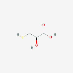 molecular formula C3H6O3S B1240795 (R)-2-hydroxy-3-mercaptopropanoic acid 