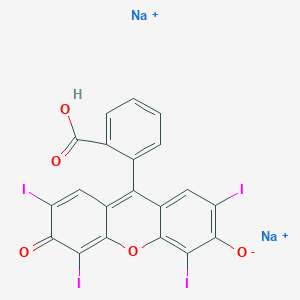 Disodium;9-(2-carboxyphenyl)-2,4,5,7-tetraiodo-6-oxoxanthen-3-olate