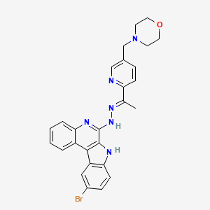 molecular formula C27H25BrN6O B12408010 Pim1-IN-3 