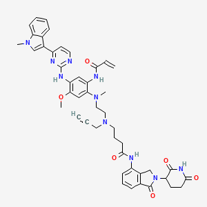 molecular formula C46H48N10O6 B12408024 PROTAC EGFR degrader 7 