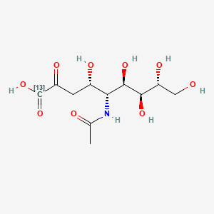 (4S,5R,6R,7S,8R)-5-acetamido-4,6,7,8,9-pentahydroxy-2-oxo(113C)nonanoic acid