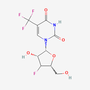 1-[(2R,3R,5R)-4-fluoro-3-hydroxy-5-(hydroxymethyl)oxolan-2-yl]-5-(trifluoromethyl)pyrimidine-2,4-dione