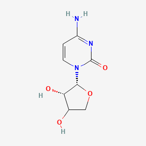 molecular formula C8H11N3O4 B12408059 1-(alpha-L-Threofuranosyl)cytosine 