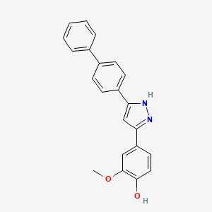 molecular formula C22H18N2O2 B12408073 Antibacterial agent 82 