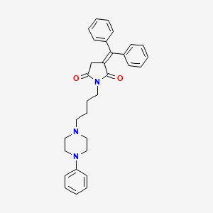 3-(Diphenylmethylene)-1-[4-(4-phenyl-1-piperazinyl)butyl]pyrrolidine-2,5-dione