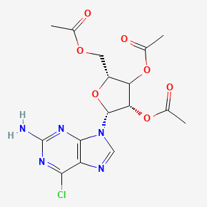 [(2R,4S,5R)-3,4-diacetyloxy-5-(2-amino-6-chloropurin-9-yl)oxolan-2-yl]methyl acetate