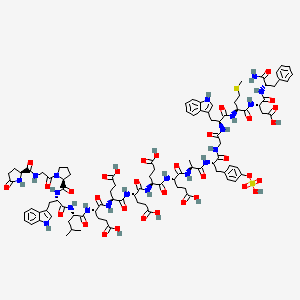 molecular formula C97H124N20O34S2 B12408143 Gastrin I (human) (sulfated) 