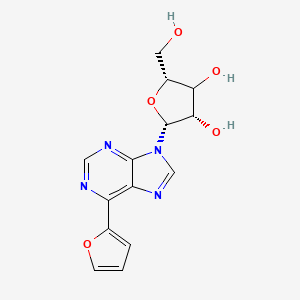 molecular formula C14H14N4O5 B12408166 6-(2-Furanyl)-9-|A-D-ribofuranosyl-9H-purine 