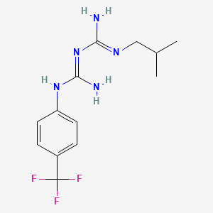 (1E)-1-[amino-[4-(trifluoromethyl)anilino]methylidene]-2-(2-methylpropyl)guanidine