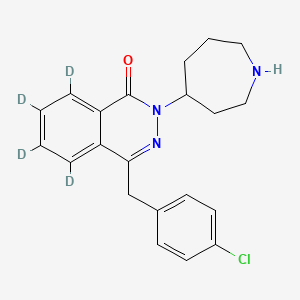 molecular formula C21H22ClN3O B12408178 N-Desmethyl Azelastine-d4-1 