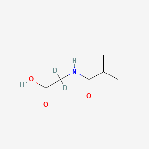 molecular formula C6H11NO3 B12408185 N-Isobutyrylglycine-d2 