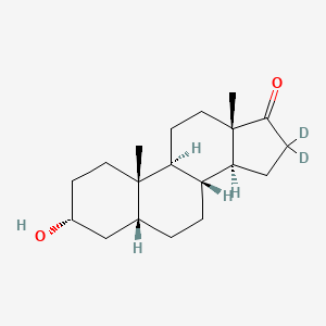 molecular formula C19H30O2 B12408191 Etiocholanolone-d2 