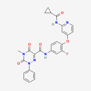 molecular formula C26H21FN6O5 B12408198 c-Met-IN-10 