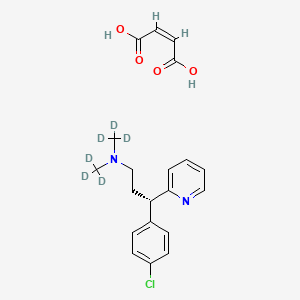 molecular formula C20H23ClN2O4 B12408227 (S)-Chlorpheniramine-d6 Maleate Salt 