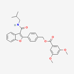 molecular formula C29H29NO6 B12408245 Grp78-IN-2 