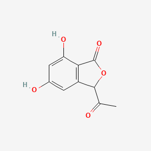 molecular formula C10H8O5 B1240825 Acetophthalidin 