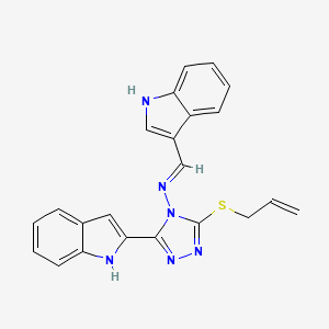 molecular formula C22H18N6S B12408283 Vegfr2-IN-1 