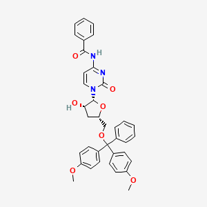 N-[1-[(2R,3S,5S)-5-[[bis(4-methoxyphenyl)-phenylmethoxy]methyl]-3-hydroxyoxolan-2-yl]-2-oxopyrimidin-4-yl]benzamide