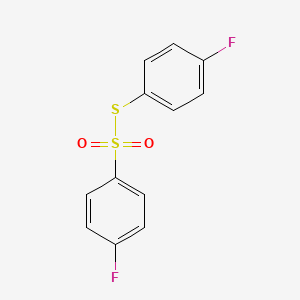 molecular formula C12H8F2O2S2 B12408300 S-(4-fluorophenyl) 4-fluorobenzenesulfonothioate 