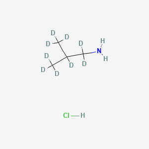 molecular formula C4H12ClN B12408360 2-Methylpropyl-D9-amine hcl 