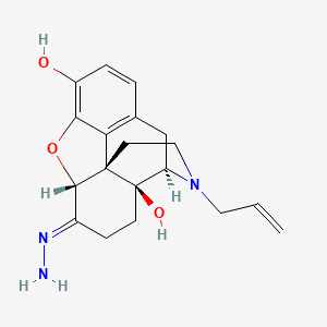 B1240837 Naloxone-6-hydrazone CAS No. 73674-85-8