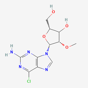 (2R,4S,5R)-5-(2-amino-6-chloropurin-9-yl)-2-(hydroxymethyl)-4-methoxyoxolan-3-ol