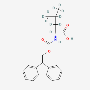 molecular formula C21H23NO4 B12408388 D-Leucine-N-fmoc-d10 