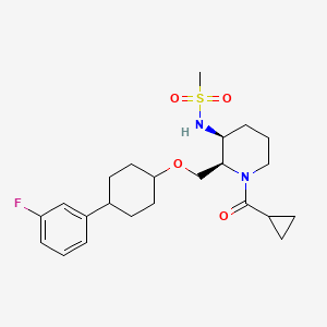 molecular formula C23H33FN2O4S B12408391 Orexin 2 Receptor Agonist 2 