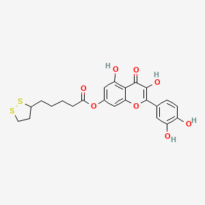 molecular formula C23H22O8S2 B12408425 KCa1.1 channel activator-2 