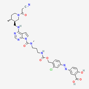 molecular formula C36H39ClN10O7 B12408441 Tofacitinib Prodrug-1 