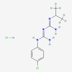 molecular formula C11H17Cl2N5 B12408446 Proguanil-d6 (hydrochloride) 