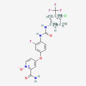 Regorafenib N-oxide and N-desmethyl (M5)-13C6