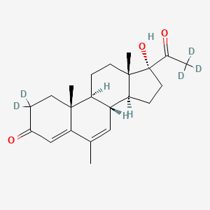 molecular formula C22H30O3 B12408512 Megestrol-d5 