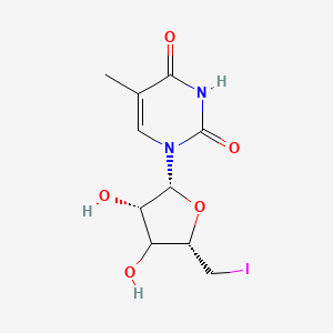 1-[(2R,3S,5S)-3,4-dihydroxy-5-(iodomethyl)oxolan-2-yl]-5-methylpyrimidine-2,4-dione