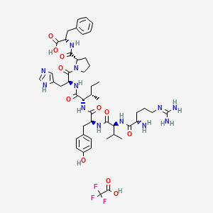 molecular formula C48H67F3N12O11 B12408572 Angiotensin III, human, mouse (TFA) 