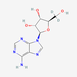 molecular formula C10H13N5O4 B12408583 Adenosine-5',5''-d2 