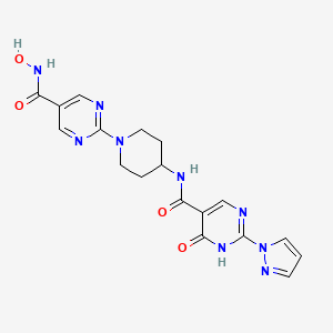 molecular formula C18H19N9O4 B12408587 PHD2/HDACs-IN-1 