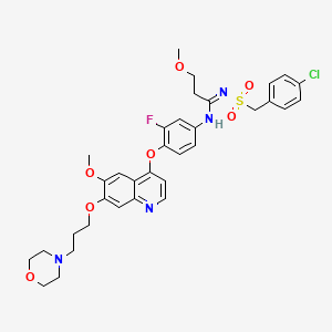 molecular formula C34H38ClFN4O7S B12408614 c-Met-IN-14 