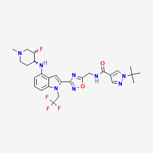 molecular formula C27H32F4N8O2 B12408637 Mutant p53 modulator-1 