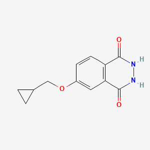 molecular formula C12H12N2O3 B12408717 6-(Cyclopropylmethoxy)-2,3-dihydrophthalazine-1,4-dione 